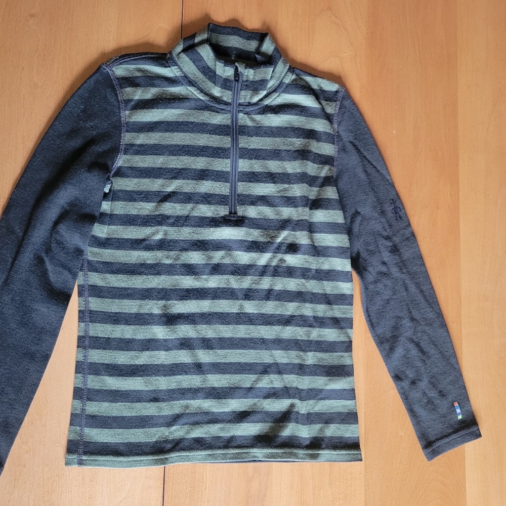 Smartwool 1/4 zip Kids Classic Merino Wool Baselayer